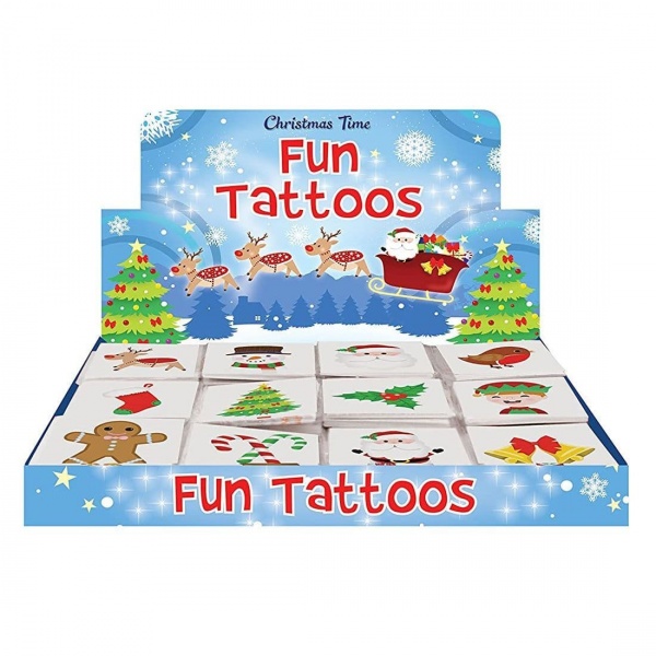 48 x Christmas - Packs of 12 Mini Tattoos Wholesale Box