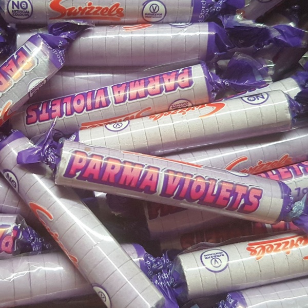 Mini Parma Violets Candy Sweets Rolls Swizzels Matlow 7g