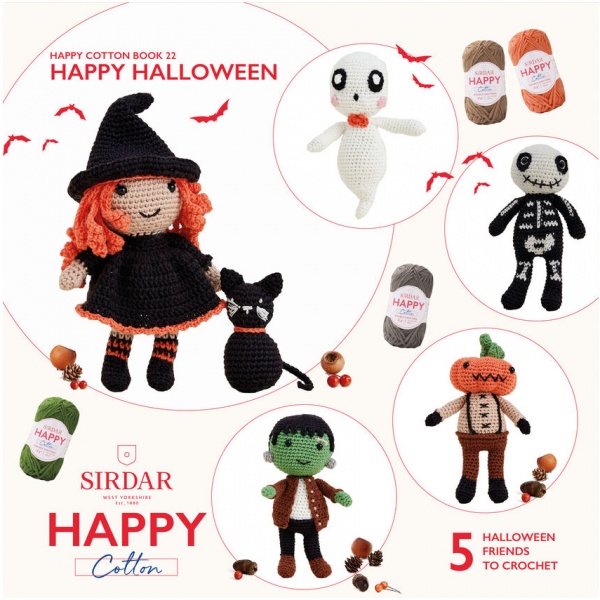 Happy Cotton Book 22 (Happy Halloween)  Amigurumi Crochet Patterns Sirdar