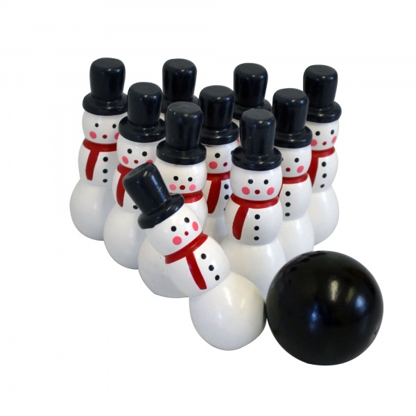 10-Pin Bowling Snowman in a Bag  House Of Marbles - Age 3 Plus
