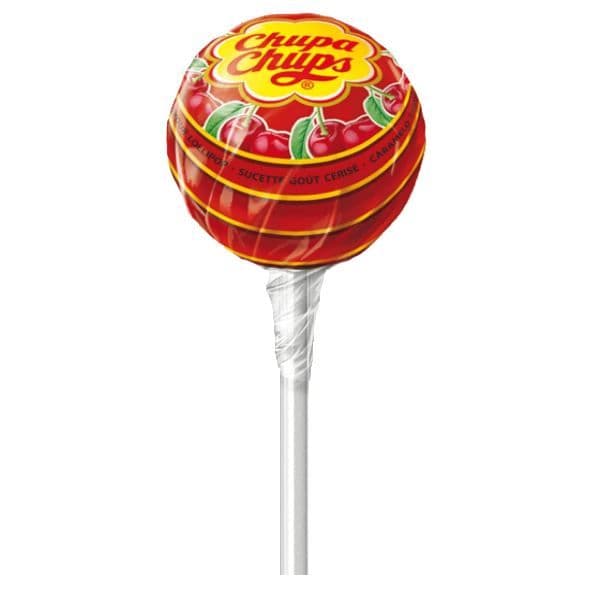 10 x  Cherry Flavour Chupa Chups Lolly Sweets Lollies 12g Each