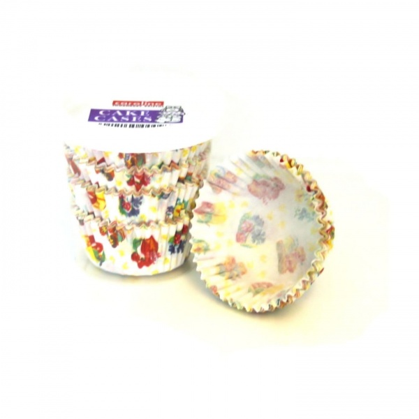 100 x Patterned Paper Baking Cake Cases 5.5cm