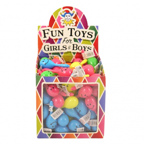 108 x Mini Neon Maracas Smile Face Children's Music Noise Maker Wholesale Box Henbrandt