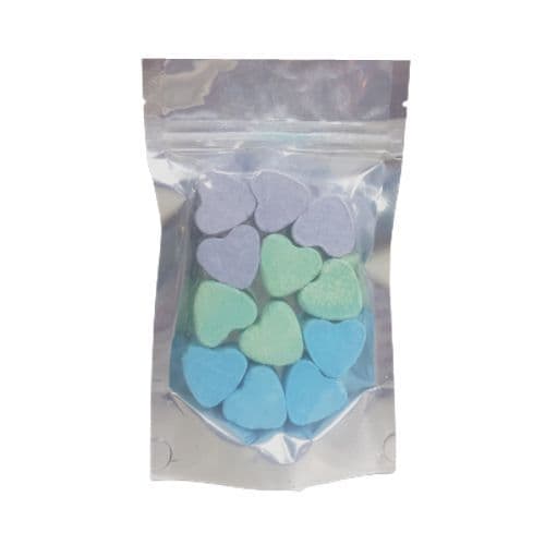 12 x Jasmine Passion Fruit Seakay Mini Hearts Fizzers Bath Bubble & Beyond 10g