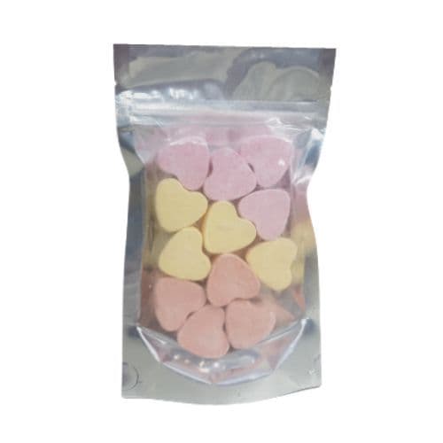 12 x Lemon Mango Strawberry Mini Hearts Fizzers Bath Bubble & Beyond 10g