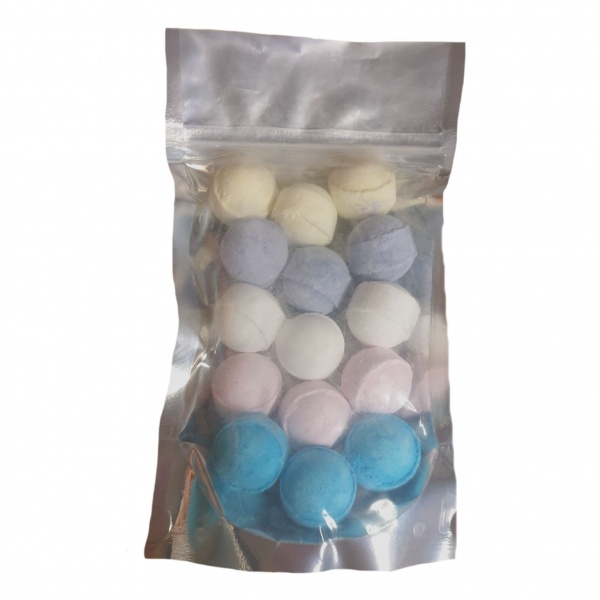 15 x Random Scented Mini Bath Marbles Fizzers - Bath Bubble & Beyond 10g Each