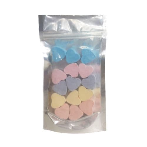 15 x Random Scented Mini Hearts Fizzers Bath Bubble & Beyond 10g