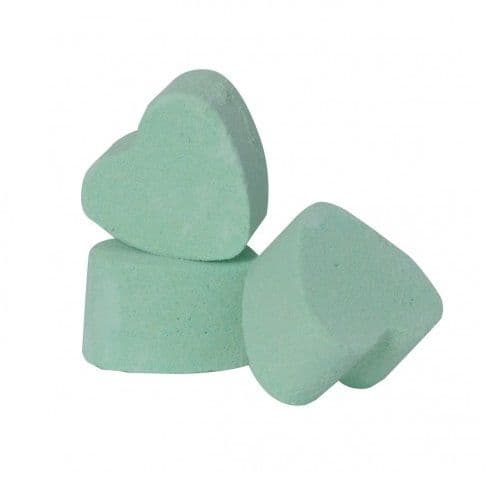 30 x Jasmine Green Mini Bath Hearts Fizzers Bath Bubble & Beyond 10g