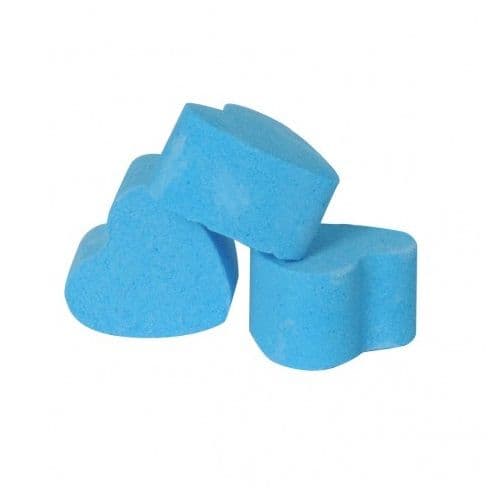 30 x Seakay Blue Mini Bath Hearts Fizzers Bath Bubble & Beyond 10g