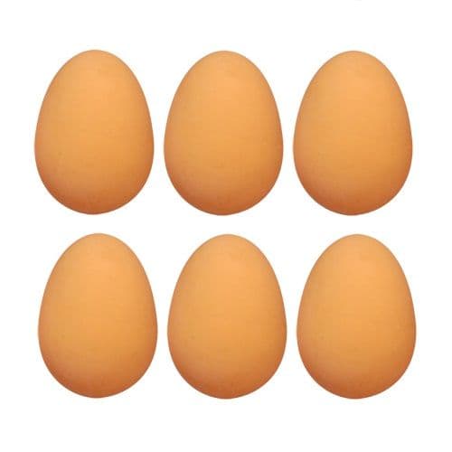 6 x Bouncy Egg Rubber Balls - Fake Eggs - Easter Party Bag Stocking Filler