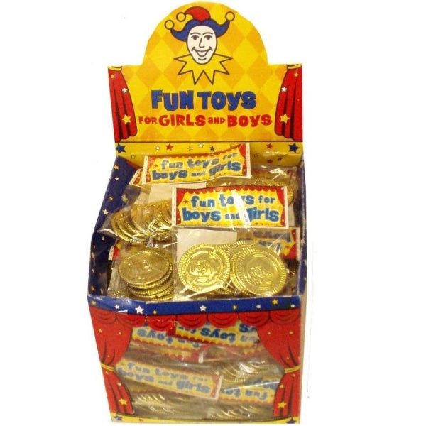 60 x Gold Pirate Coins Play Money (Packs of 10) Wholesale Bulk Buy Henbrandt