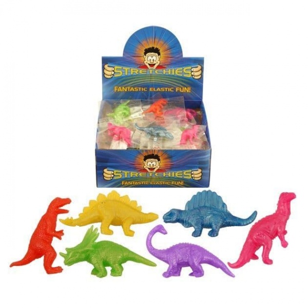 84 x Stretchy Dinosaurs - Stretchies Party Bag Fillers Favours Toys - Wholesale Bulk Buy