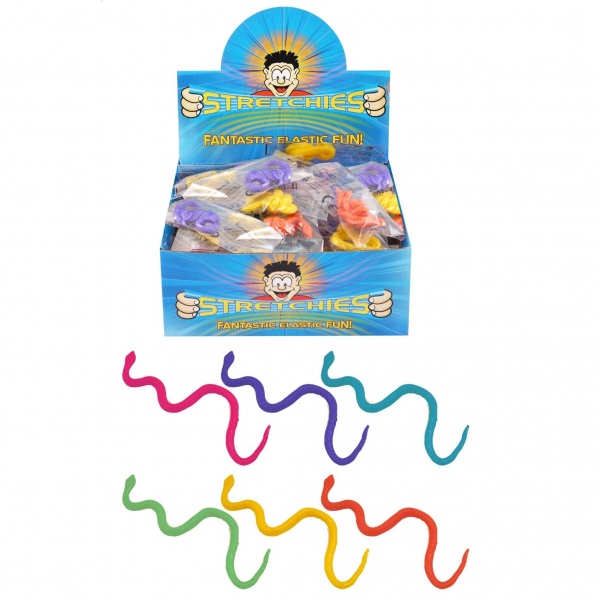 96 x Stretchy Snakes - Stretchies Party Bag Fillers Favours Toys - Wholesale Bulk Buy