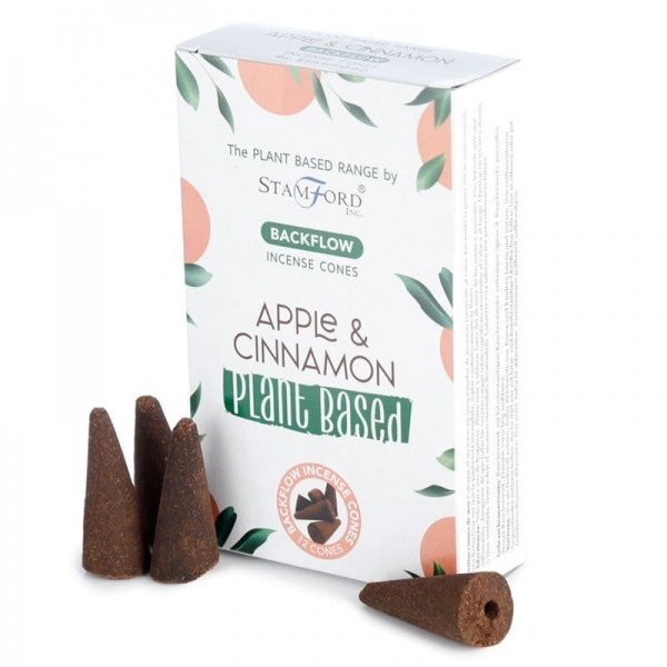 Apple & Cinnamon Plant Based Backflow  Incense Cones Stamford