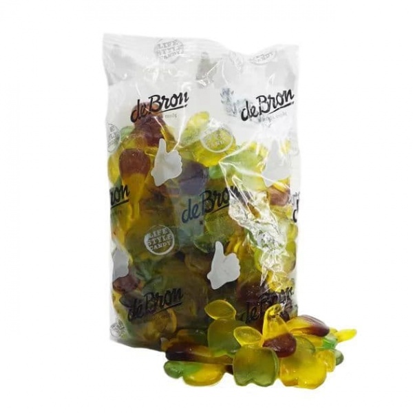 Apples & Pears Gummy Sugar Free Jellies Gums Sweets De Bron 1kg