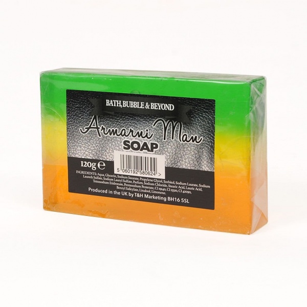 Armarni Man Glycerin Soap Slice - Bath Bubble & Beyond 120g