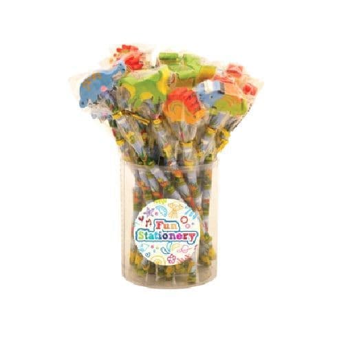 Assorted Designs Christmas Pencils With Erasers Rubbers Toppers