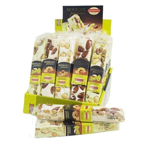 Assorted Nutty Nuts Deluxe Soft Nougat Italian Sweets Quaranta 100g (Pack of 5)
