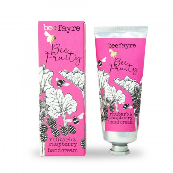 Bee Fruity Rhubarb & Raspberry Hand Cream Beefayre 60ml