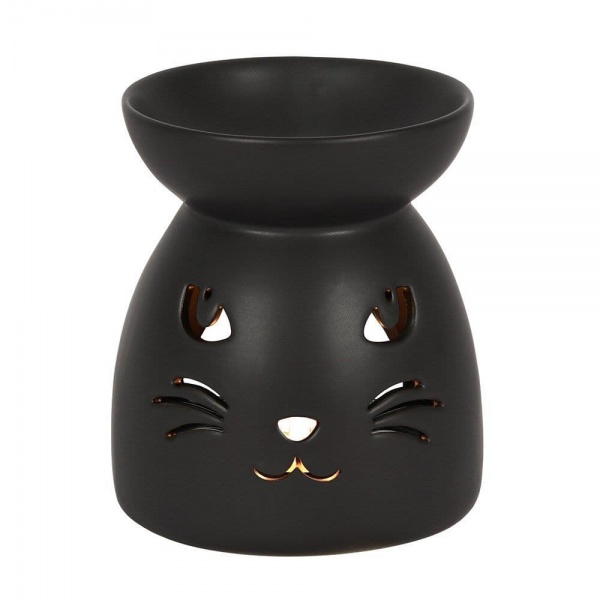 Black Cat Cut Out Oil Burner / Wax Melt Warmer Spirit of Equinox