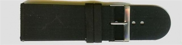 Black Rubber Watch Strap 30mm