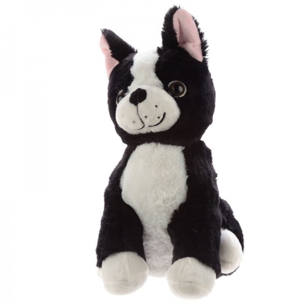 Black & White Dog Plush Door Stop Puckator