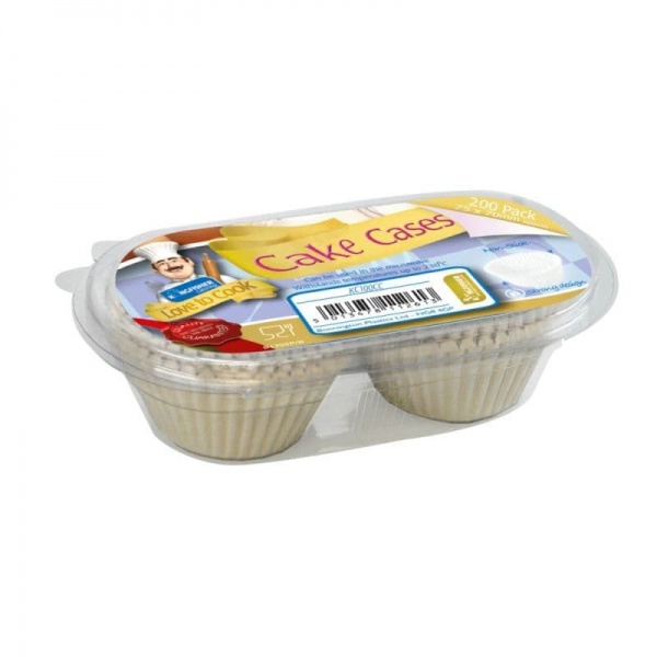 Cakes Cases 6x6cm Love To Cook Kingfisher Catering (200 Pack)