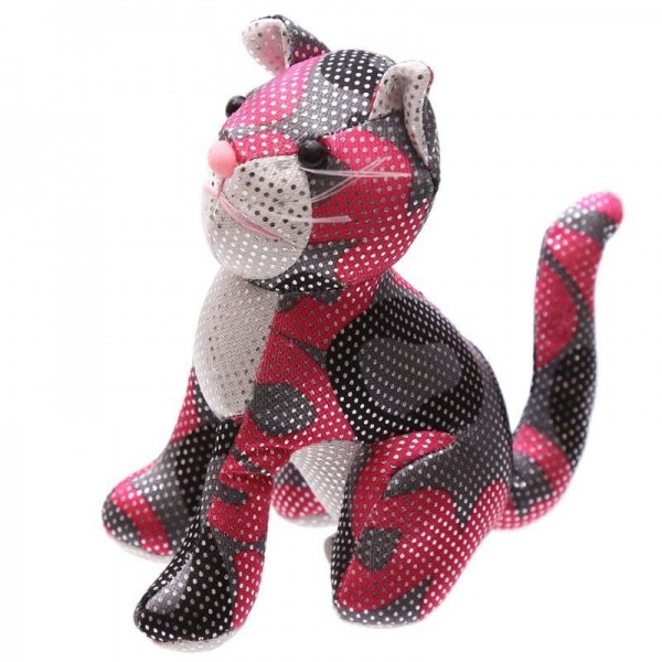 Cat Small Sand Animal Collectable Weighted Soft Toy Puckator (1 Supplied)