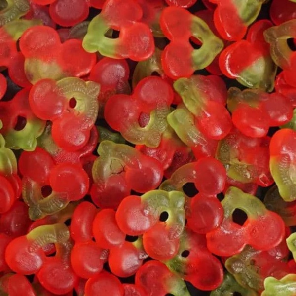 Cherry Gums Gummy No Added Sugar Free Pick & Mix Sweets De Bron 100g