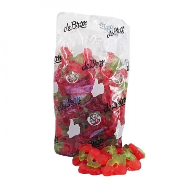 Cherry Gums Gummy Sugar Free Jellies Gums Sweets De Bron 1kg