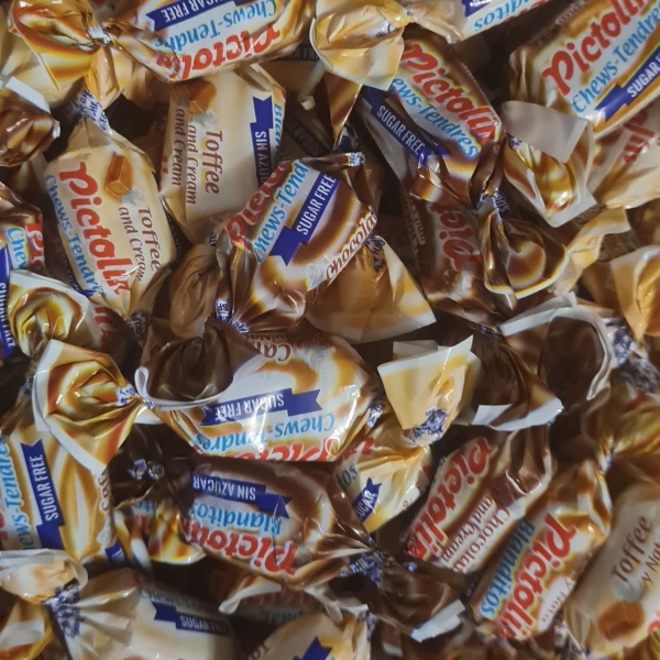 Chocolate Coffee Toffee Chews No Added Sugar Free Pick & Mix Sweets Blanditos Pictolin 100g