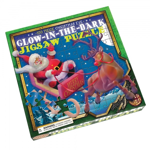 Christmas Eve Glow In The Dark 100 Piece Jigsaw Puzzle By House Of Marbles - Age 3 Plus
