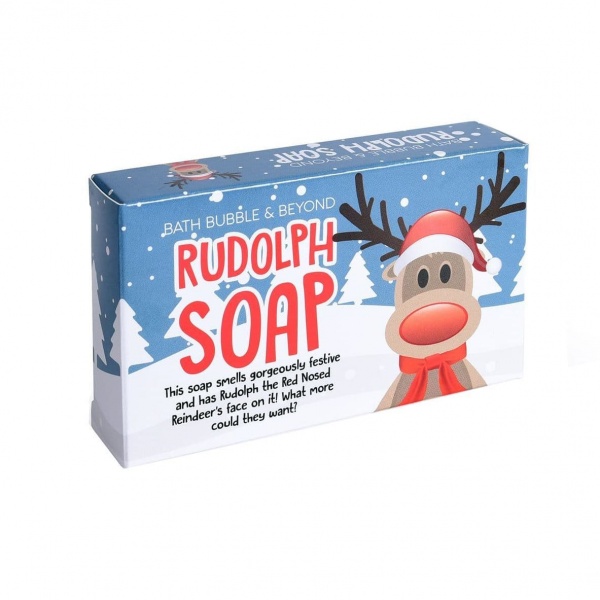 Christmas Rudolph Orange Cinnamon Glycerin Soap Slice - Bath Bubble & Beyond 120g