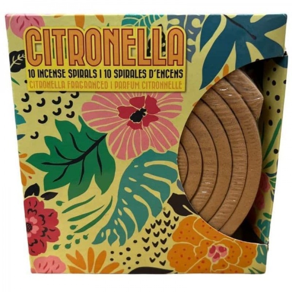 Citronella Incense Spirals 10 Pack Outdoor Living Sifcon International