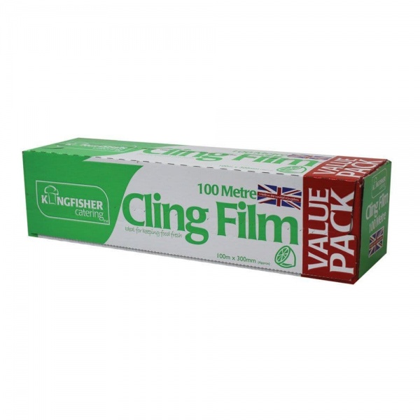 Cling Film Wrap Extra Value Pack Kingfisher Catering (30cm x 100m)