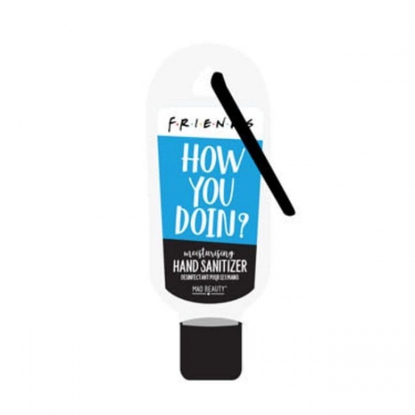Coconut How You Doin? Friends Clip Clean Moisturising Travel Hand Sanitizer Gel Mad Beauty 30ml