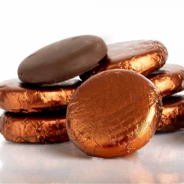 Coffee Cremes - Fondant Creams Brown Foiled Whitakers Chocolates 400g