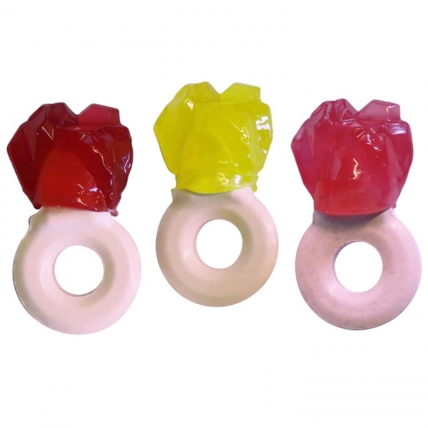 Crystal Candy Bling Ring Fruit Flavour Pop The Candy Castle Crew 23g (1 Supplied)