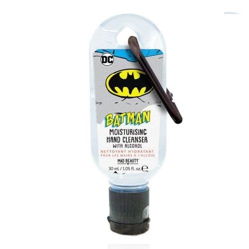 Dark Forest Batman DC Comics Clip & Clean Moisturising Travel Hand Cleanser Gel 30ml Mad Beauty