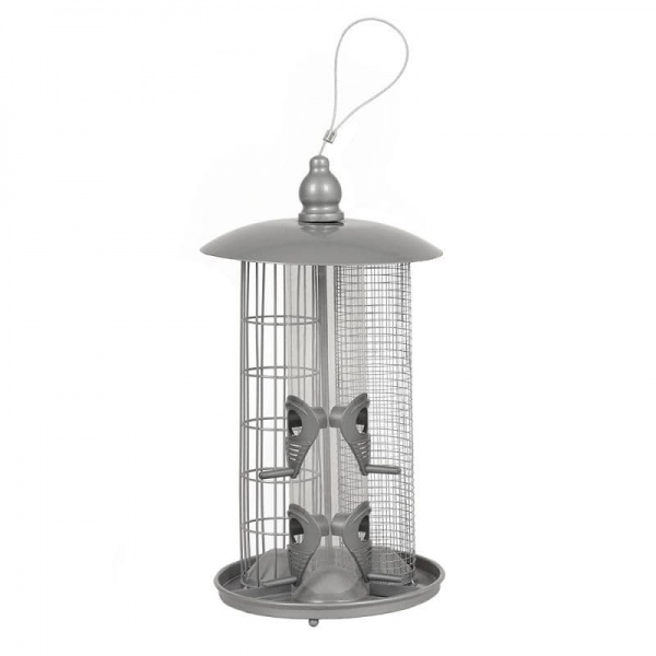 Deluxe 3 In 1 Wild Bird Feeder (Seed, Nuts & Fatballs) Nature's Market Kingfisher
