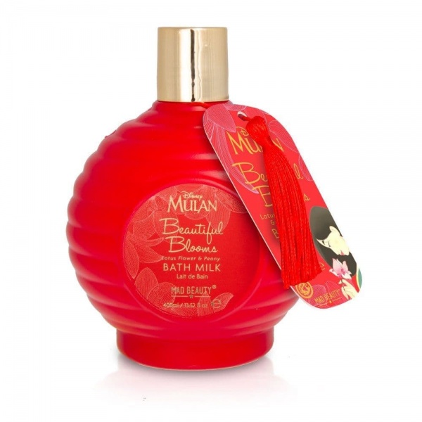 Disney Mulan Bath Milk Elixir Beautiful Blooms Mad Beauty 400ml