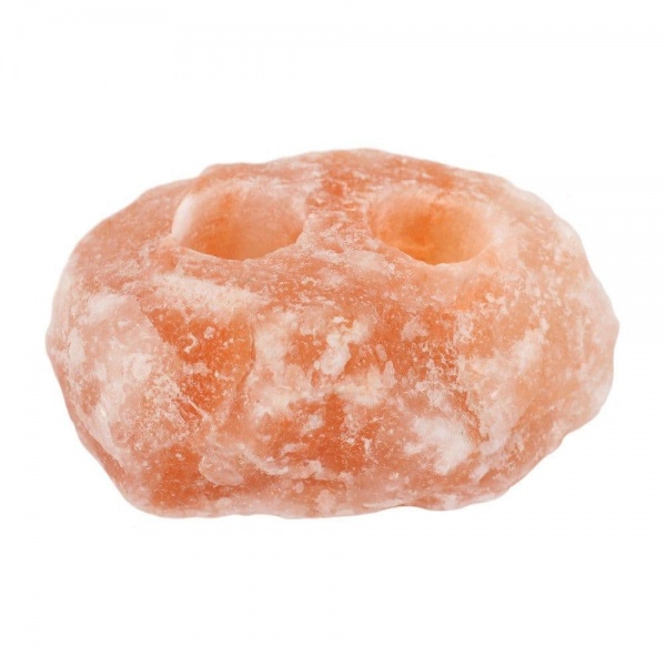 Double Tealight Candle Holder Himalayan Salt  66535 (2KG - 2.5KG)