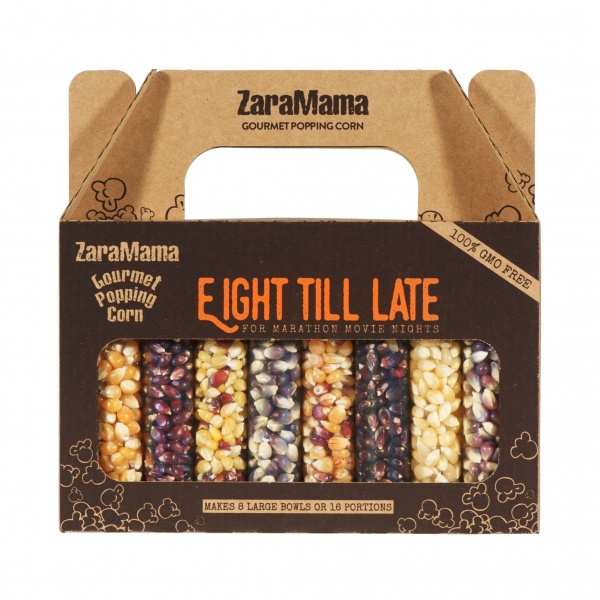 Eight Till Late Movie Gift Box 720g - ZaraMama Gourmet Popping Corn