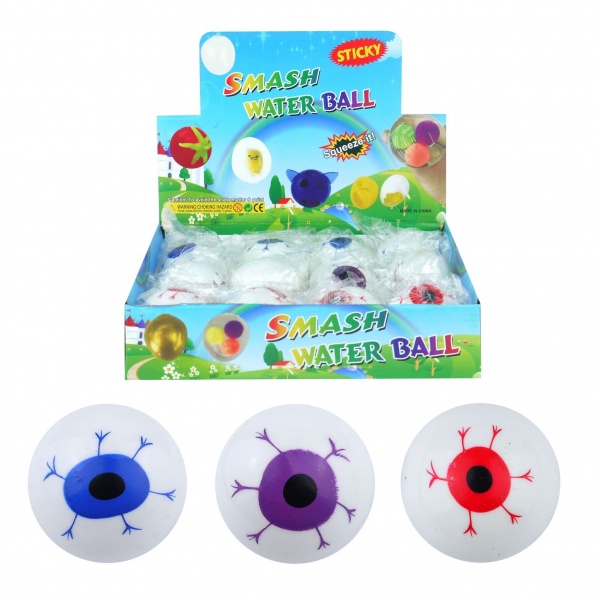 Eyeball Splat Ball - Squidgy Throwing Toy Assorted Colour Eyes