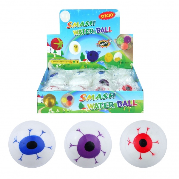 Eyeball Splat Ball - Squidgy Throwing Toy Assorted Colour Eyes