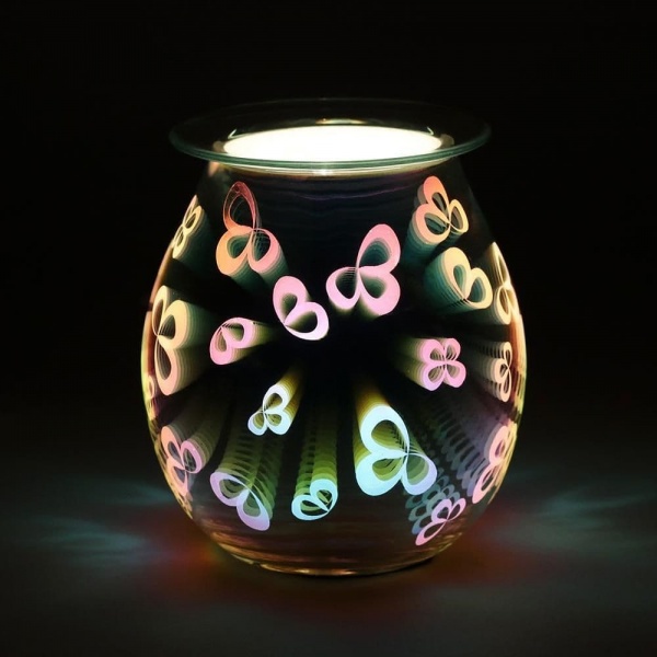 Flower Petal Light Up Electric Oil Wax Melts Burner 41038