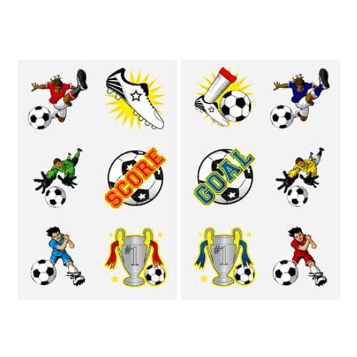 Football  - Pack of 12 Mini Tattoos