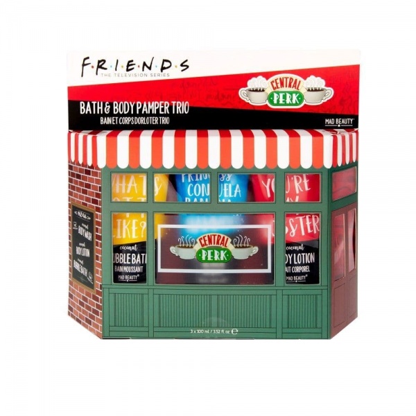 Friends Bath & Body Pamper Trio Central Perk Gift Set Mad Beauty 300ml