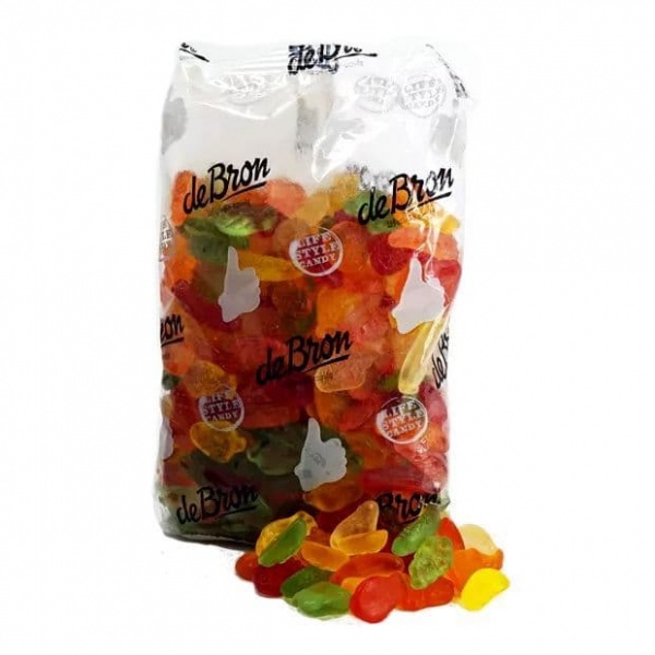 Fruit Gums Gummy Sugar Free Jellies Gums Sweets De Bron 1kg