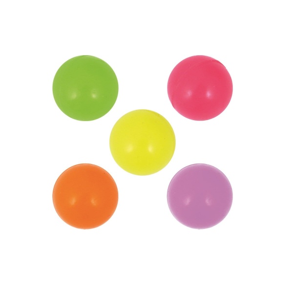Glow In The Dark Bouncers - Assorted Colours Bouncy Jet Balls 32mm